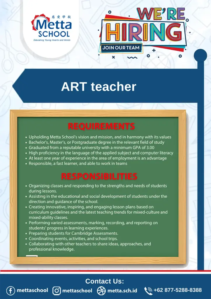 hiring art teacher